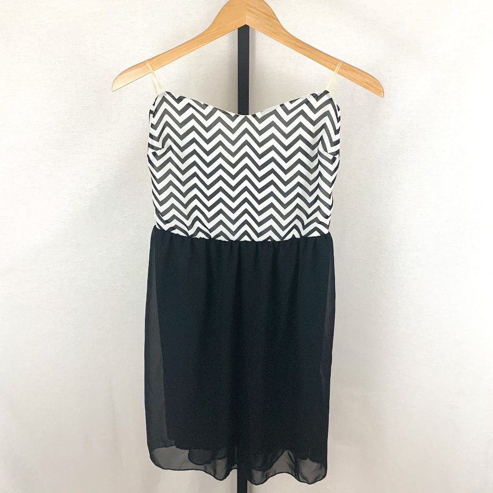 Chevron Sheer Dress